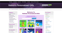 Desktop Screenshot of mallickspersonalizedgifts.com